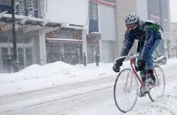 Winter cycling in the cit